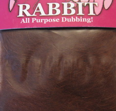 rabbit dubbing rusty brown  (Wapsi, Metz)